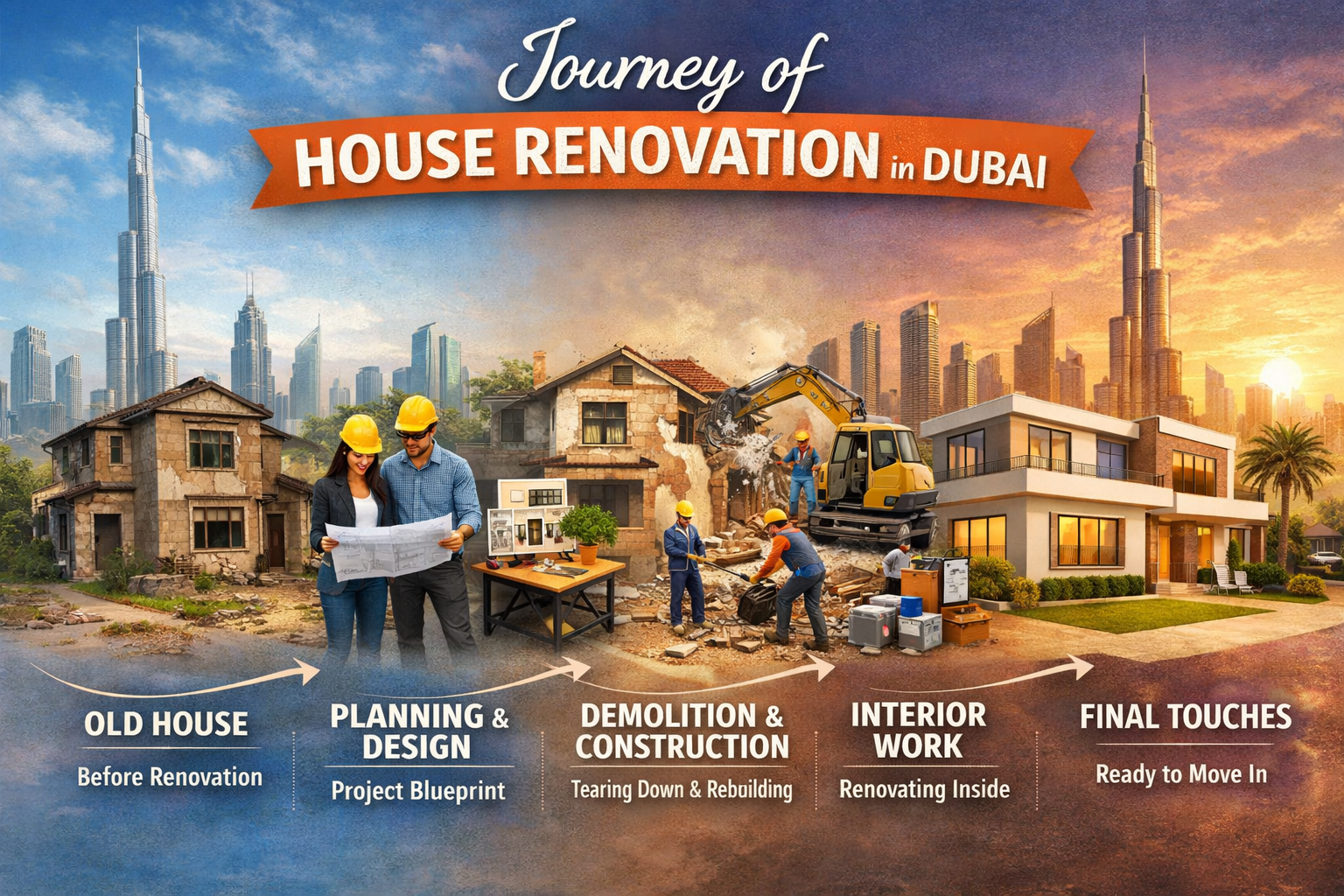 Journey of House Renovation in Dubai: Crafting Personal Sanctuaries in a City of Dreams